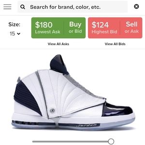 Air Jordan retro 16 size 15